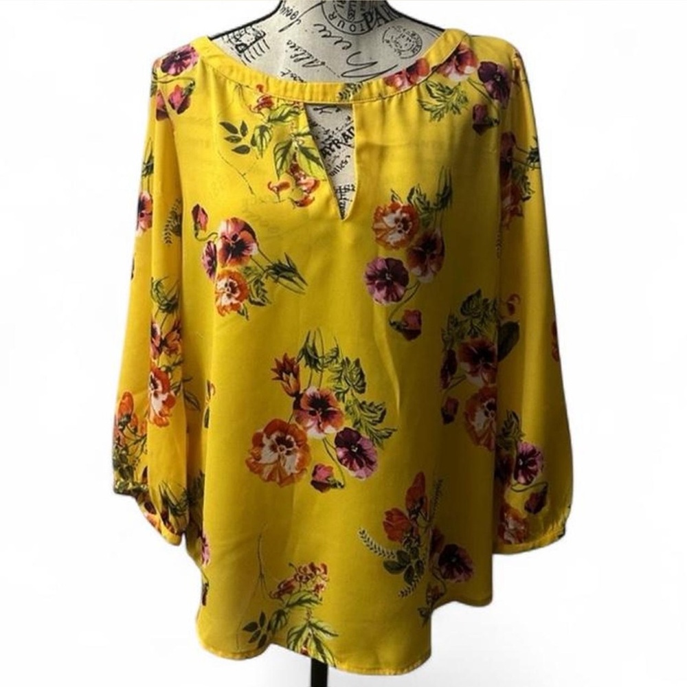 New York & Company Floral Blouse